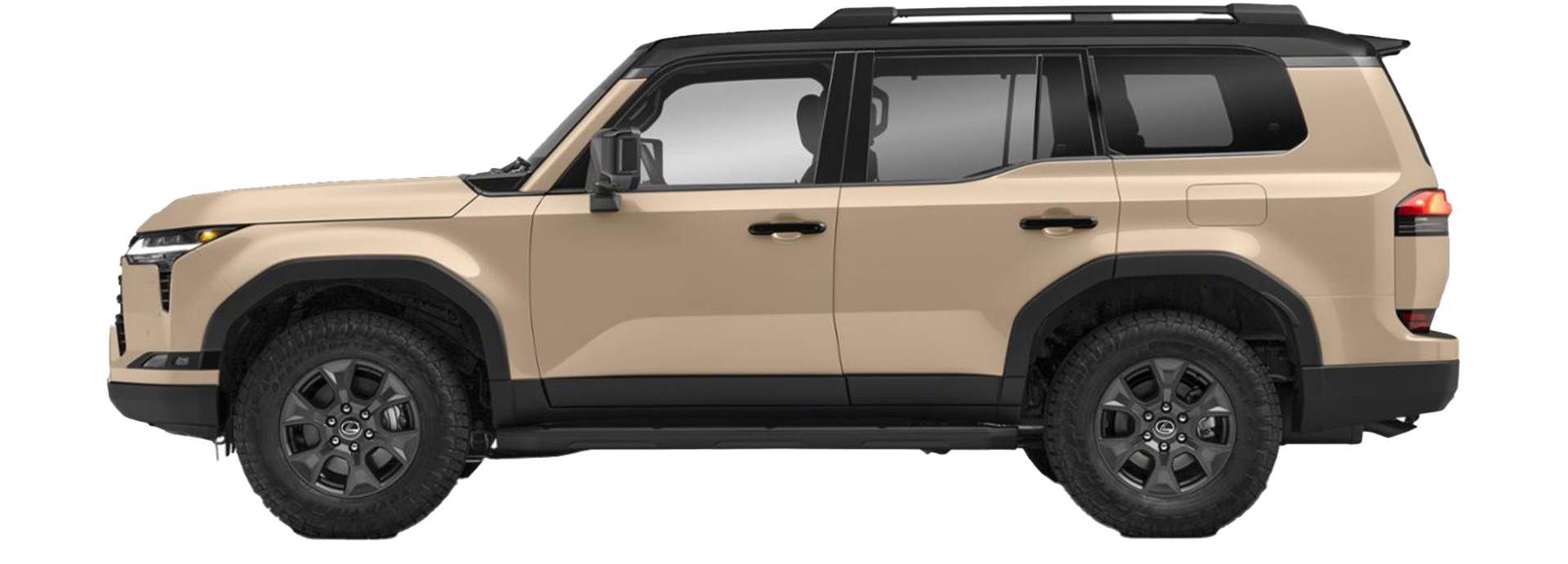Lexus GX SUV in front of city skyline